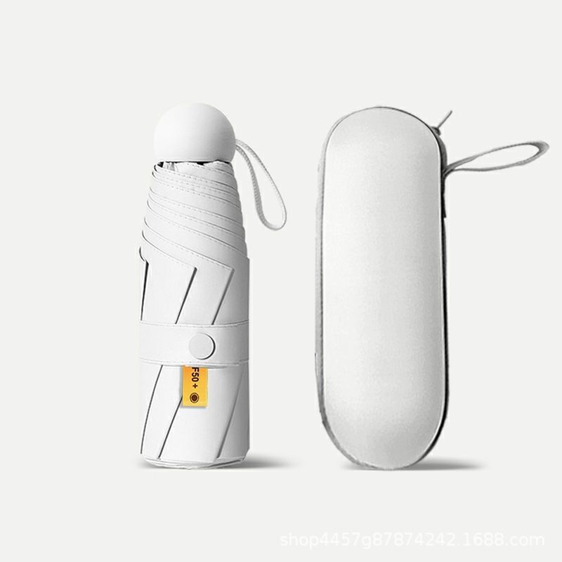 [8 본 캡슐 우산-달빛 흰색] + 핸드백