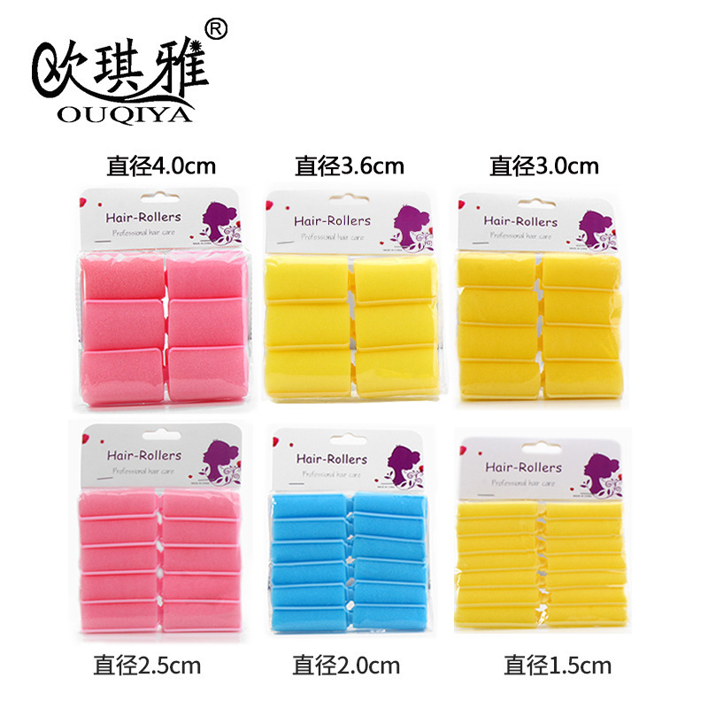 Rollo de pelo de nylon con dientes rollo de pelo esponja rollo de sueño