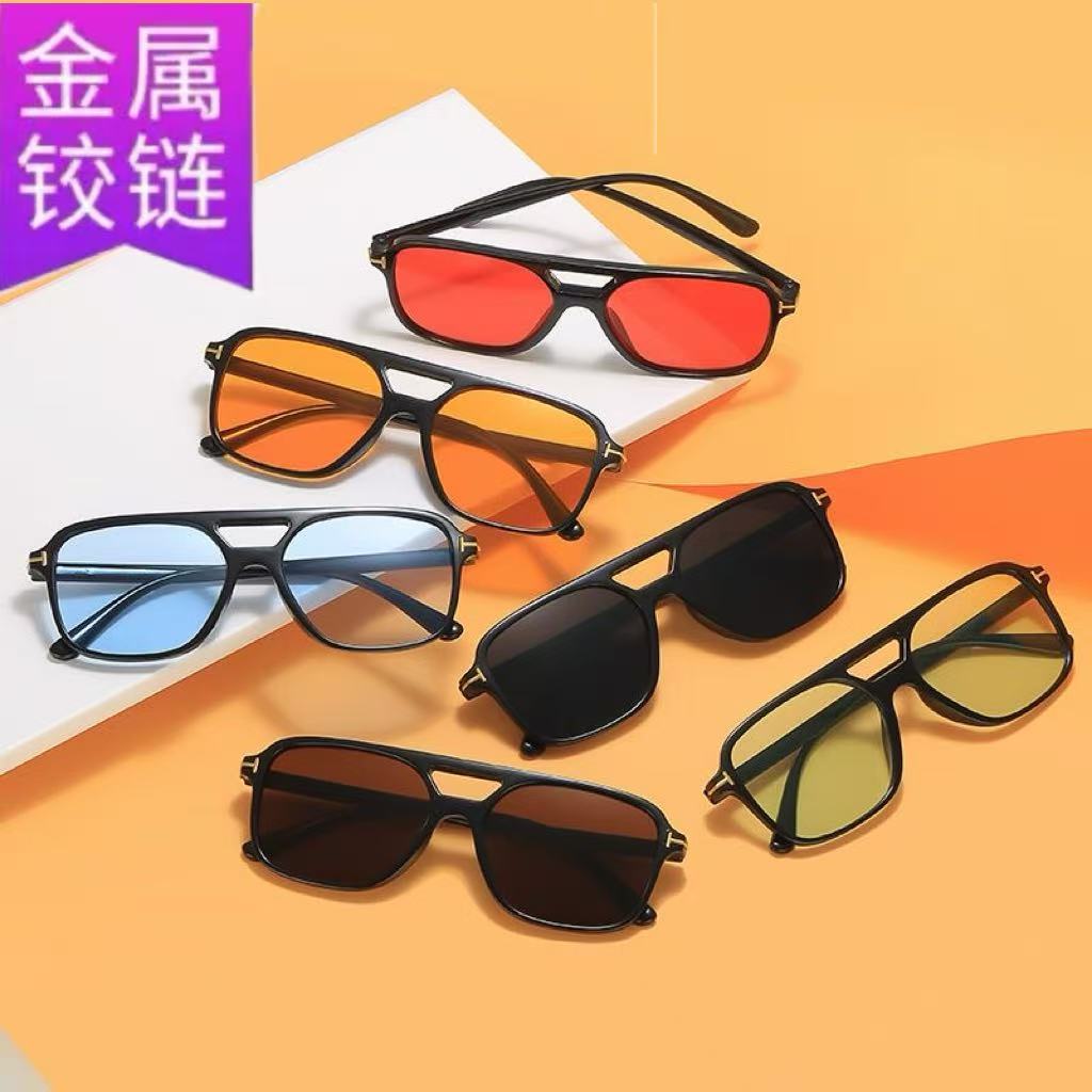 square fashionable trend retro brand sunglasses for men and women