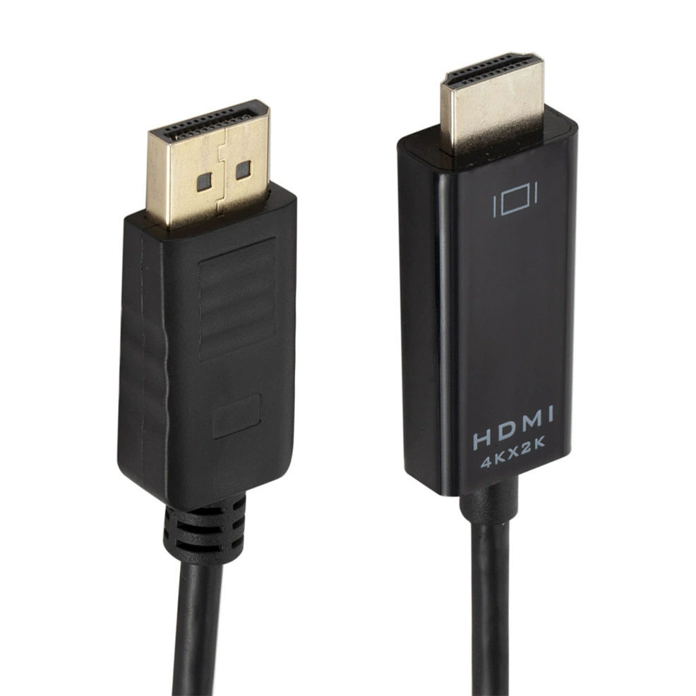 Кабель DP к HDMI длиной 1.8 метра 4K высокое разрешение - соединительный кабель дисплея для конвертации большого DP в HDMI