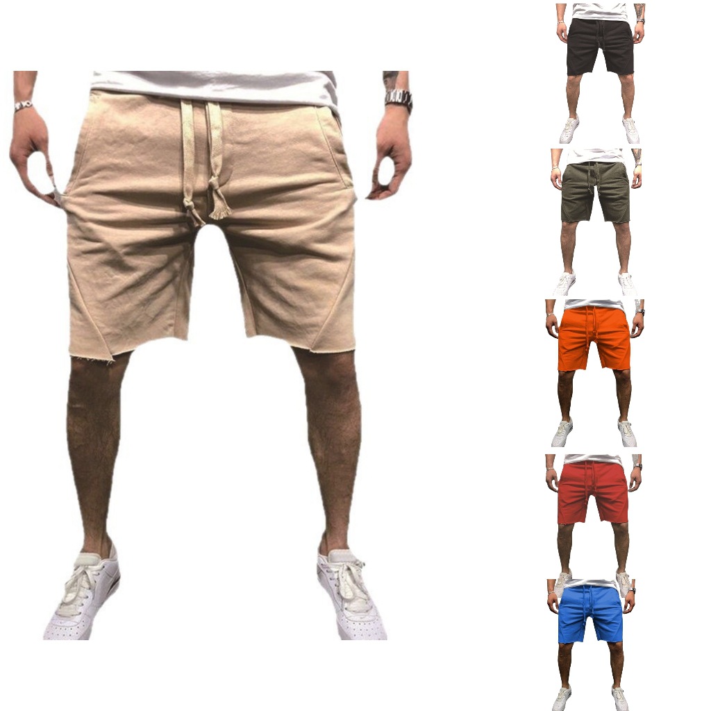 2025欧码休闲短裤男 爆款短裤大码健身裤男士纯色跑步短裤运动