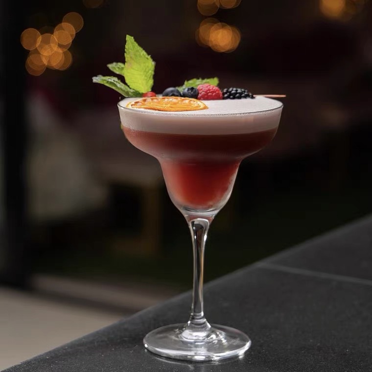 Bar Copa Margaret Copa de cóctel de cristal Copa de bar Copa de champán Copa de vino de burbujas de red