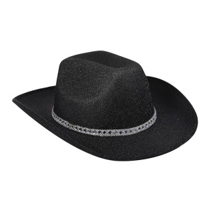 Black Glitter Diamond Strip Cowboy Hat Western Cowboy Glitter Gold Powder Cowboy Hat Eva Black Silver Alloy Gold Powder Hat