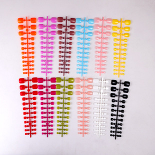 Toenail Bar Ins Style Solid Color Patch Toenail Unsealed Fake Nail Press on Toe Nails