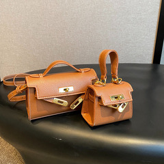 復古休閒高級感手提小包包女士2023新款韓版通勤小方包時尚單肩包