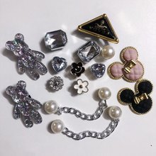 跨境外贸专供洞洞鞋配饰鞋花高级DIY卡通鞋带链条装饰扣子批发
