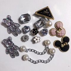 跨境外貿專供洞洞鞋配飾鞋花高級DIY卡通鞋帶鏈條裝飾扣子批發