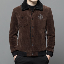 恒源祥新品男士羽绒服夹克2025男装冬季翻领高端休闲羽绒服夹克潮