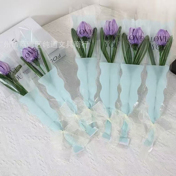 教师节扭扭棒花朵母亲节三八节情人节创意礼物郁金香花束节日仪式|undefined