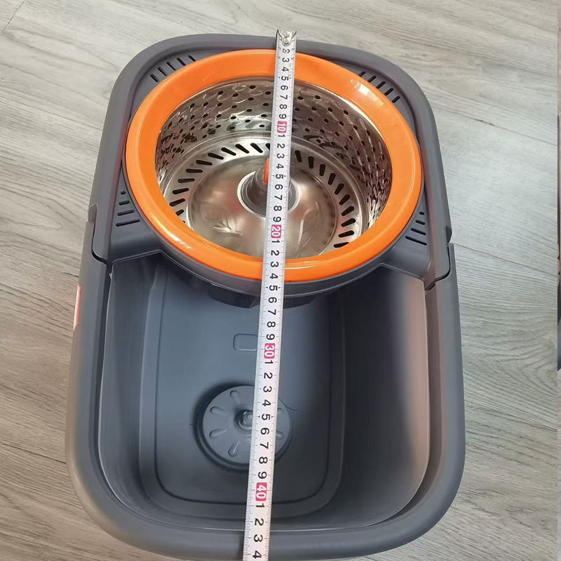 Juego de fregona giratoria con cubo, lavado automático sin manos, fregona de cabeza redonda, para hogar