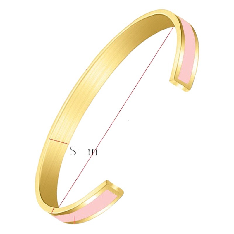 Nueva Pulsera de Amazon al por Mayor para Mujer, Accesorios de Metal de Acero Inoxidable Estilo Europeo y Americano, Pulsera de Alta Gama Colorida y Original de Yiwu