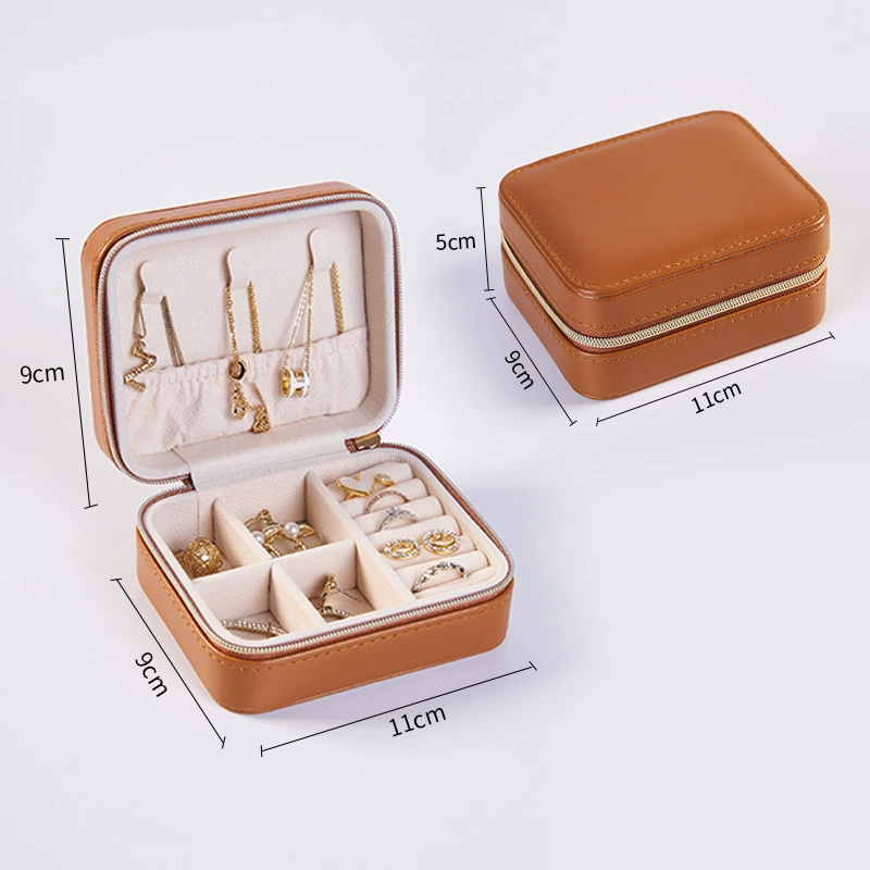 Missyu Polyurethane Storage Box: Handheld Organizer for Earrings & Rings