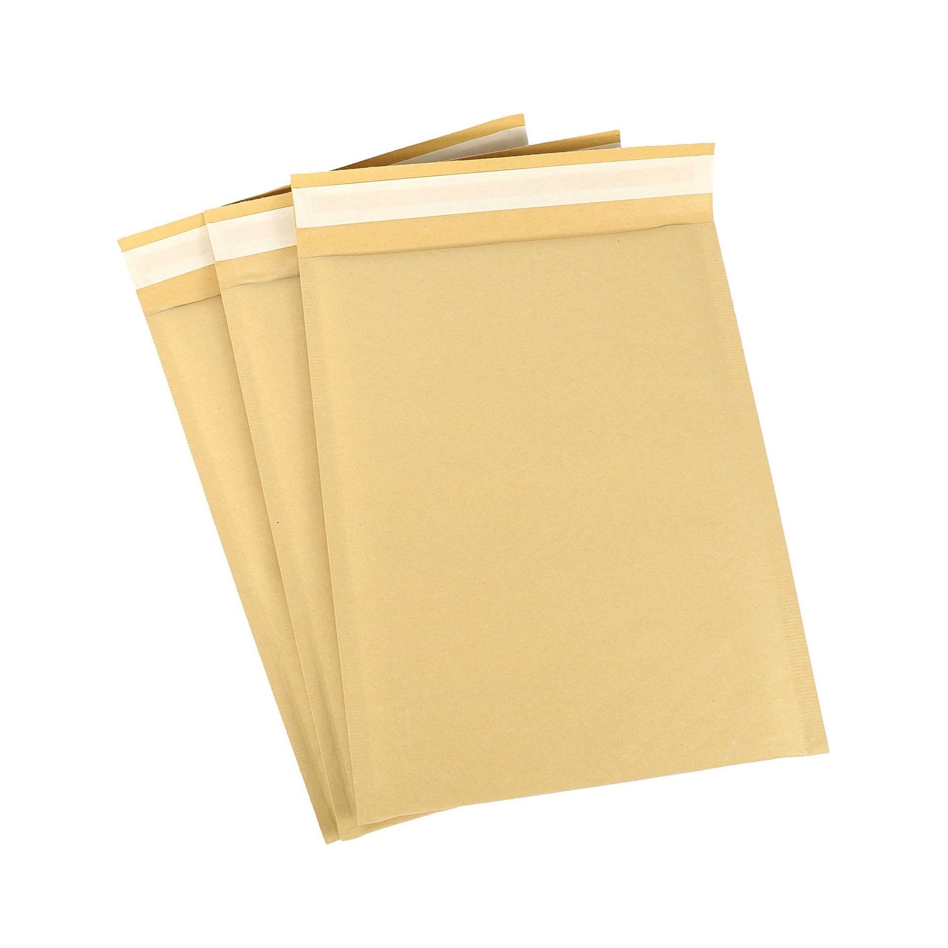 Bolsa de burbuja de papel Kraft amarillo bolsa de espuma Express a prueba de golpes embalaje engrosado bolsa autoadhesiva sobre impresión de lotes pequeños