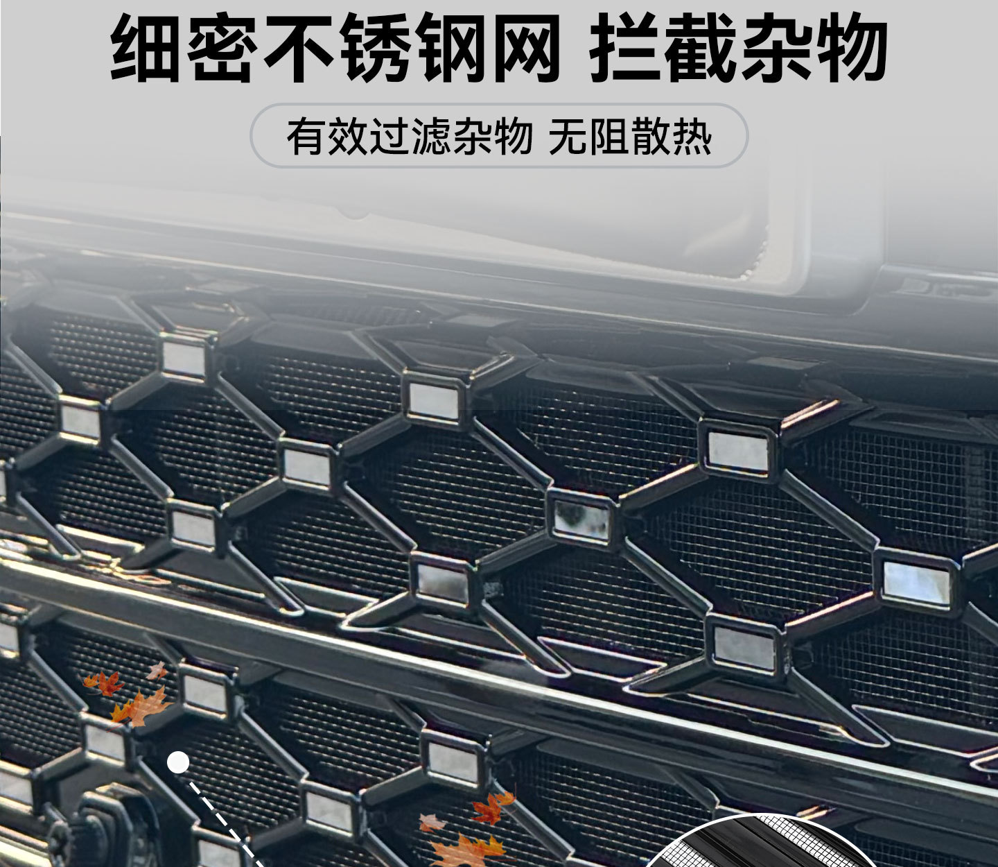 Suitable for the AITO M6 extended range version, insect-proof net, lower net, dust cover, modified front grille protective net accessories, available for dropshipping