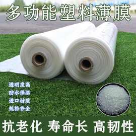 整卷塑料薄膜防尘防雨布高透光包装膜抗老化大棚膜加厚封窗塑料布