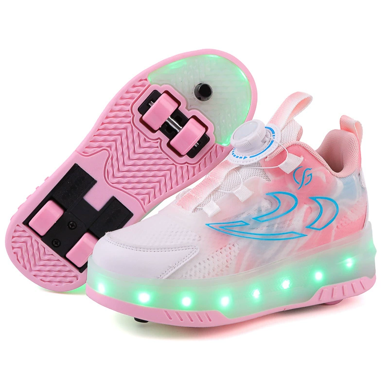 Footwear, children's brake, shoes for street skating for boys, skates on four wheels, (Cross-border trading), for teenagers
