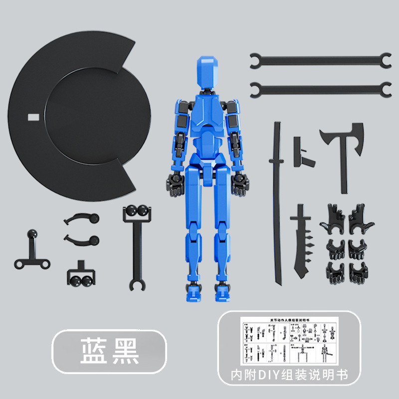 Juguete de modelo multiarticulable multi-mórfico transfronterizo ángel articulado humano descomprimido robot de quinta generación