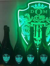 EL冷光片发光酒标夜光香槟酒标贴LED发光酒瓶标签标牌可