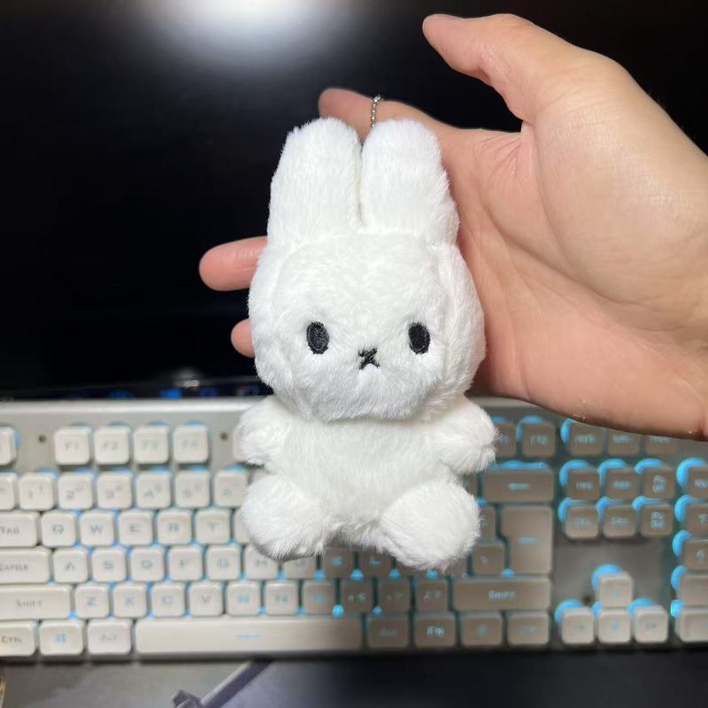 かわいいミッフィーウサギぬいぐるみペンダントスクールバッグバッグペンダントキーホルダーカップルギフト漫画ミニ人形人形|undefined
