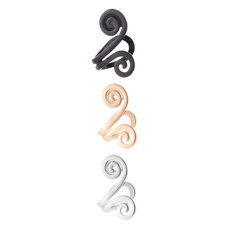 Korean Metal Simple Acupressure Earrings for Women, Fashionable Tight-Fitting Mantra, Sun Wukong Ear Clips Without Piercings, Cross-Border Hot-Selling Earrings