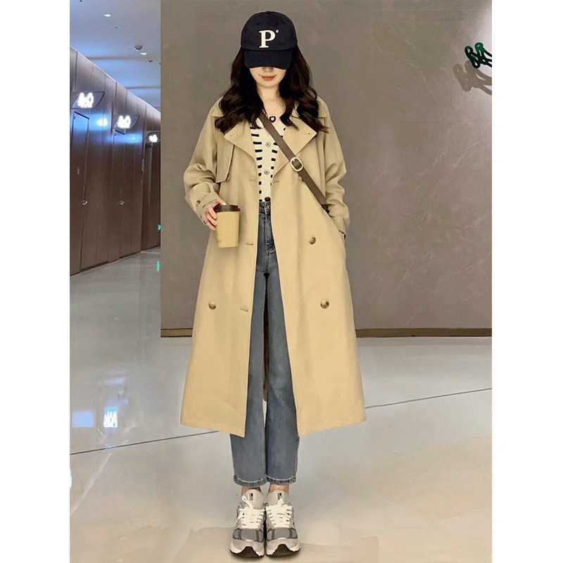 Sense of khaki Coat Women's Spring and Autumn 2025 New Korean Style Petite Elegant Chic Autumn Coat