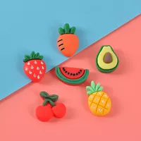 Фруктовые аксессуары новые клубника вишня ананас аксессуары из смолы DIY материал ручной работы кремовый клей чехол для телефона патч