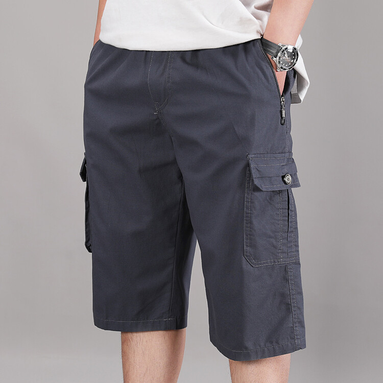 Summer cotton trousers, solid shorts for leisure