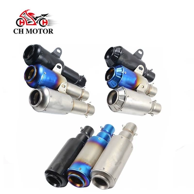 Motorcycle exhaust muffler, street-style exhaust pipe, large exhaust for NK250, CFMOTO, Huanglong 600, Ghost Fire, Ninja