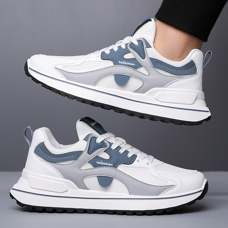 Factory direct sneaker men's shoes spring and autumn mesh dad 2024 breathable new all-match men's casual running shoes