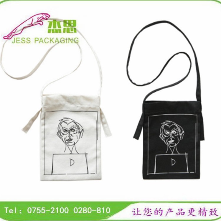 设计新款牛仔布日韩斜挎包卡通单肩包手机零钱包帆布包量大从优