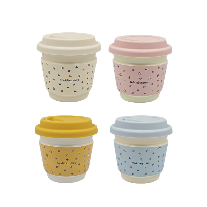 Taza de café de cerámica macaron de alto valor creativo de la serie de tazas de desayuno portátiles de mano Starins simple