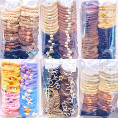 Autumn and winter new style hair ties, woolen hair ropes, 2 card-mounted thick hair ropes, Korean style ponytail rubber bands, supermarket 2 yuan store headwear