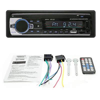 Car mp3 Voice Card Insertion Device, Fm - jsd-520-double-u-white-charging-usb-12v-universal-90-long-hardware