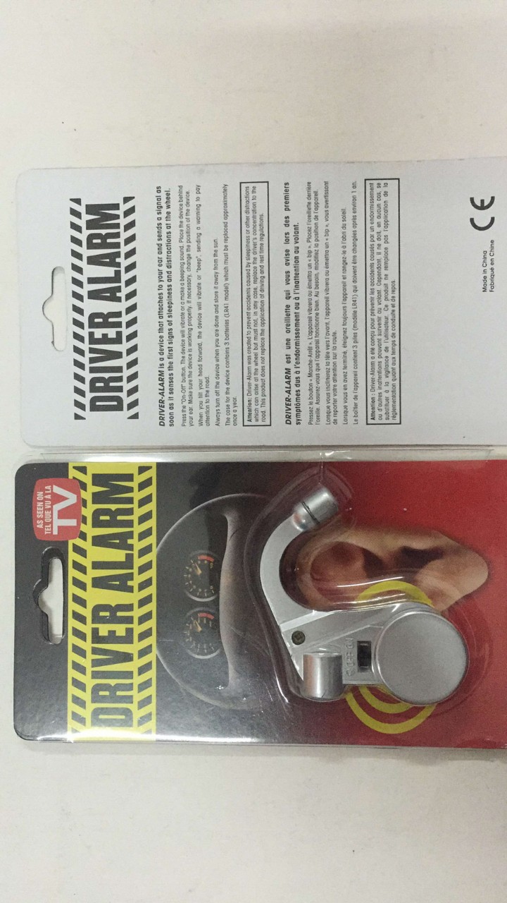 带灯黑色银色响铃款瞌睡提醒器