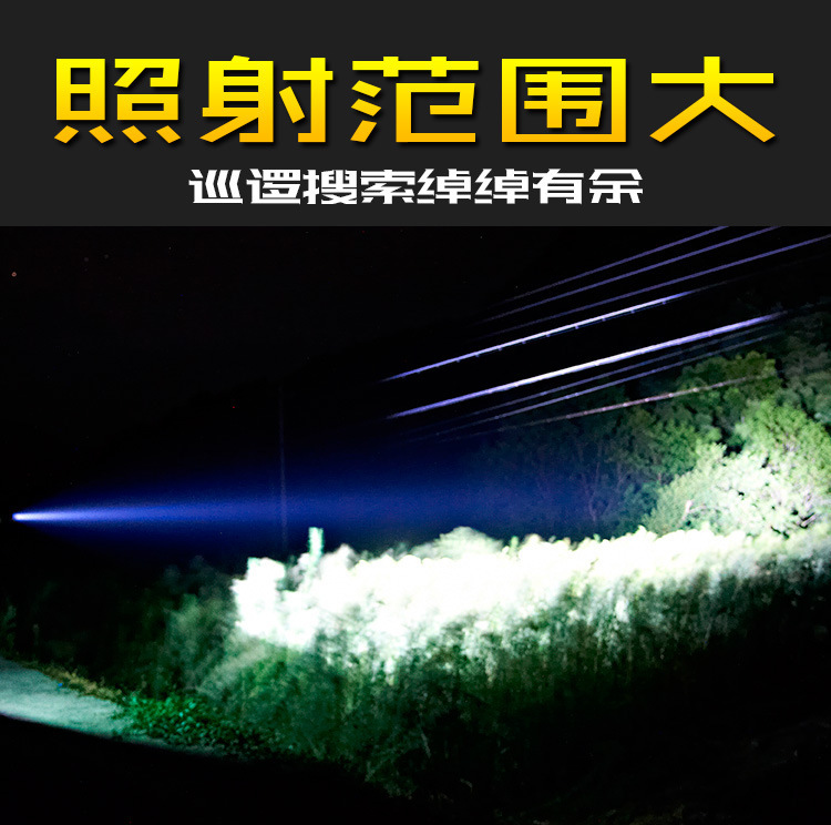 Cross-Border New Model Outdoor High-Brightness Flashlight, Small and Portable, Aluminum Alloy Explosion-Proof Led Flashlight with Long Battery Life