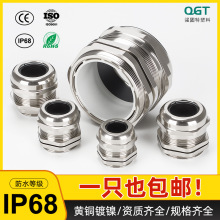 金属防水接头 M型固定头 黄铜接头 不锈钢接头 PG9 PG11 PG13.5