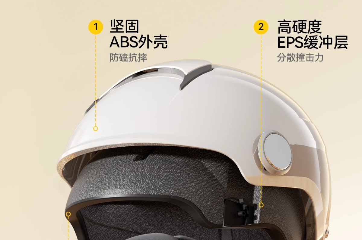 Two Little Bees 3C Certified Electric Vehicle Helmet for Men and Women, Summer Half Helmet for Electric Motorcycles, Suitable for All Seasons, TK15