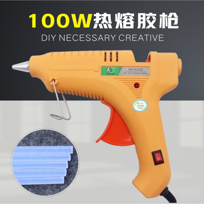 大号手动热熔胶枪 快速出胶带开关7mm家用手工DIY胶枪