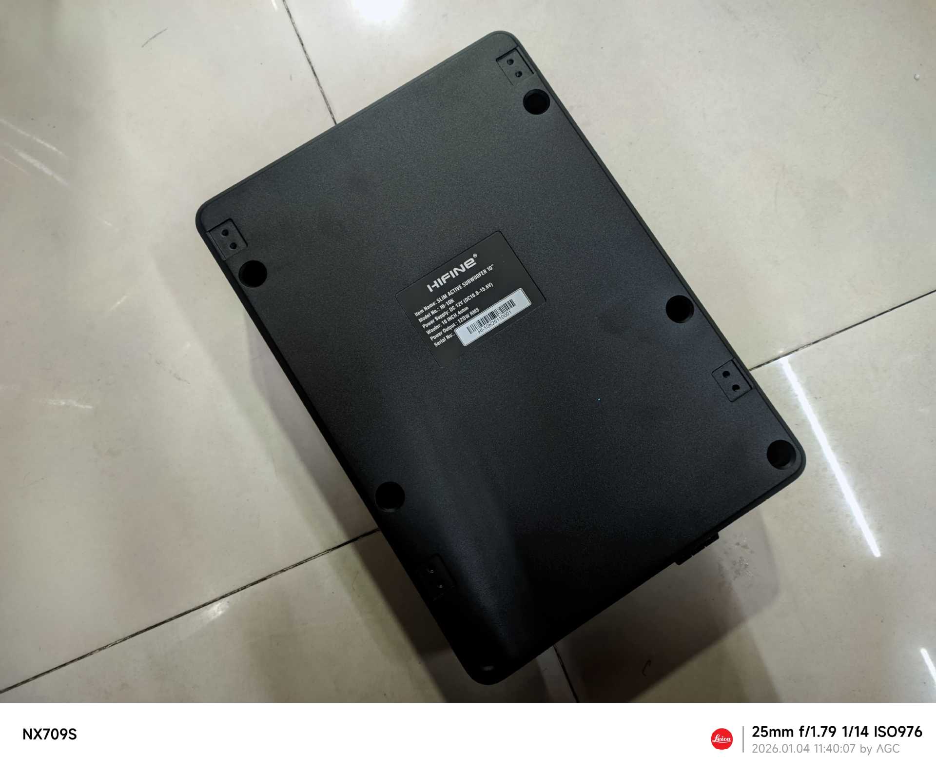 Hifine Car Subwoofer with Super Bass and High Power, 10inch Active Ultra-Thin Seat Audio System Modification