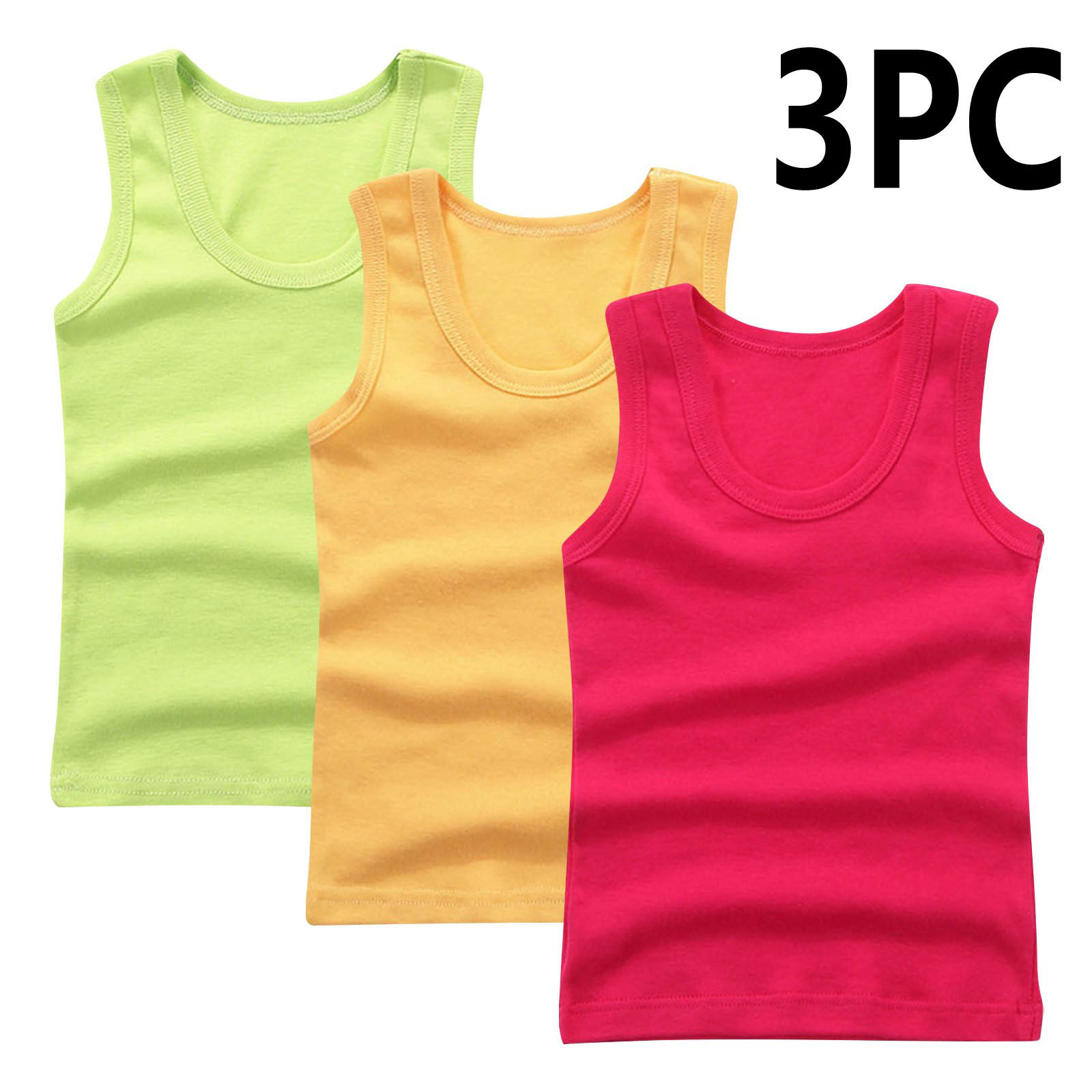 DK tank top-red+yellow+green
