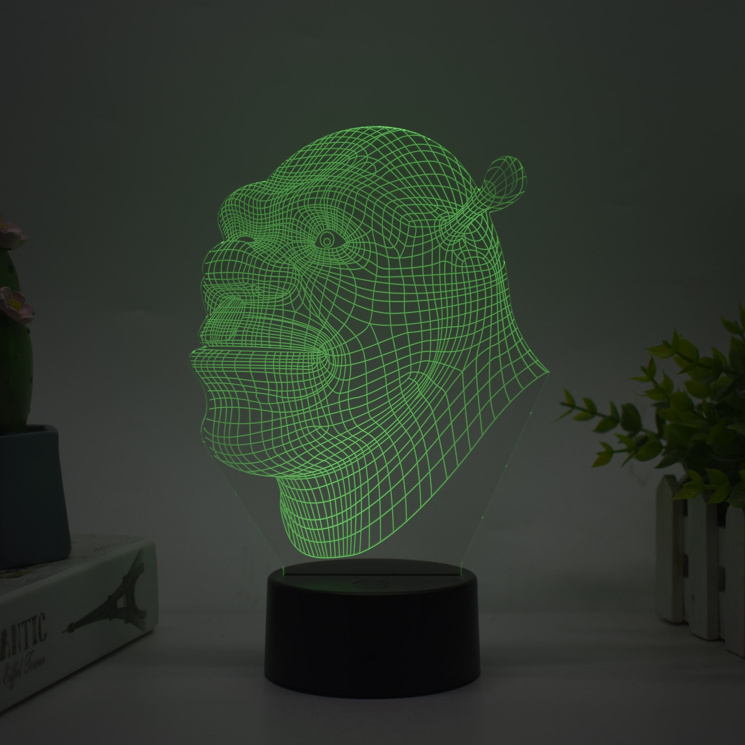 Transfronteriza serie de superhéroes Spider-Man Iron Man periférico 3D luz de la noche luz creativa pintura decoración adornos hechos a mano