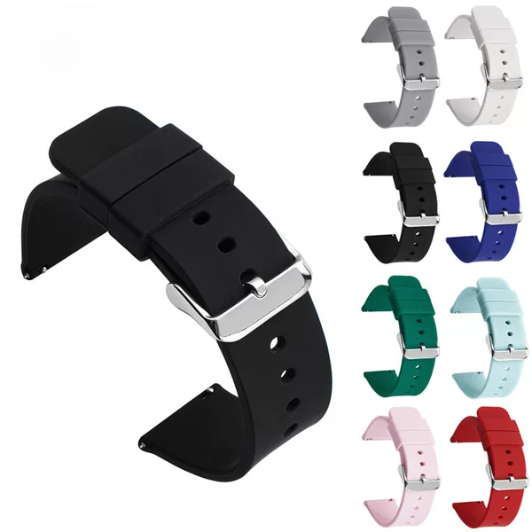 Switch raw ear multi-color silicone waterproof smart watch with 16/18/20/22/24mm quick release strap accessories