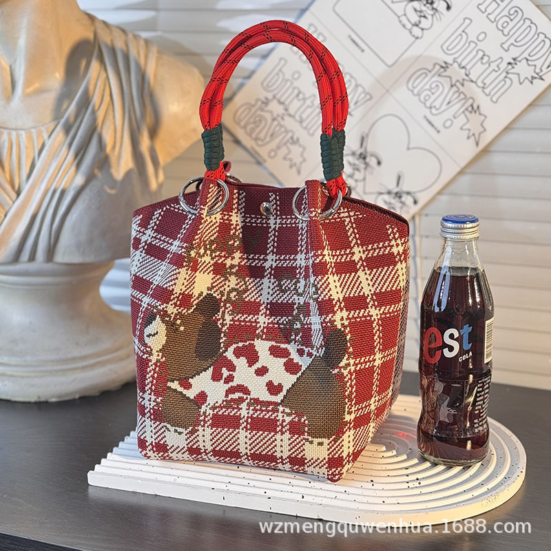 HKB9159 Checkered Puppy Rojo