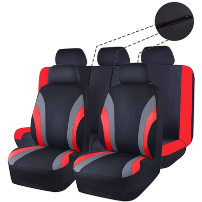 rear universal seven-seater breathable — Universal seat cover - red-a-set