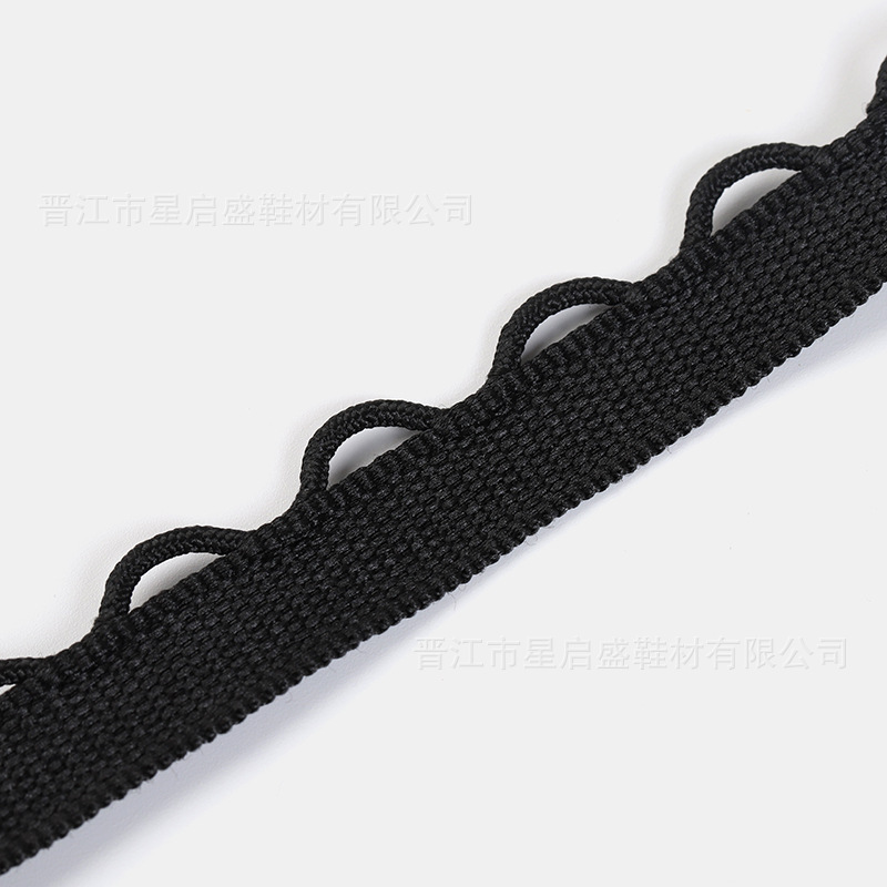 Correas de oreja color blanco y negro 1.2CM de ancho correas de poliéster ropa textil equipaje zapatos sombreros accesorios correas de encaje