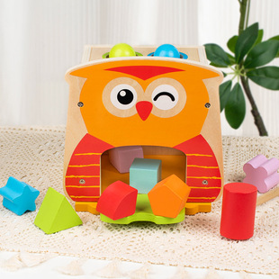 Owl Piling Table Hammering Music Piling Hammer Small Hammer Boys and Girls Baby Hit Children's Toys