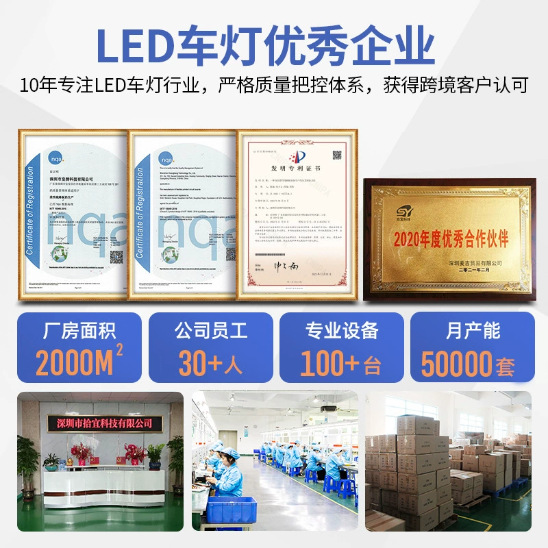 Universal copper modified headlights, (Cross-border trading), new collection, high power