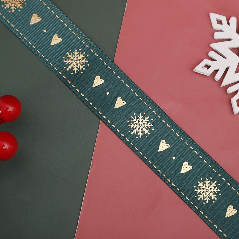 눈송이 사랑 녹색 * 2.5cm * 50 야드/롤