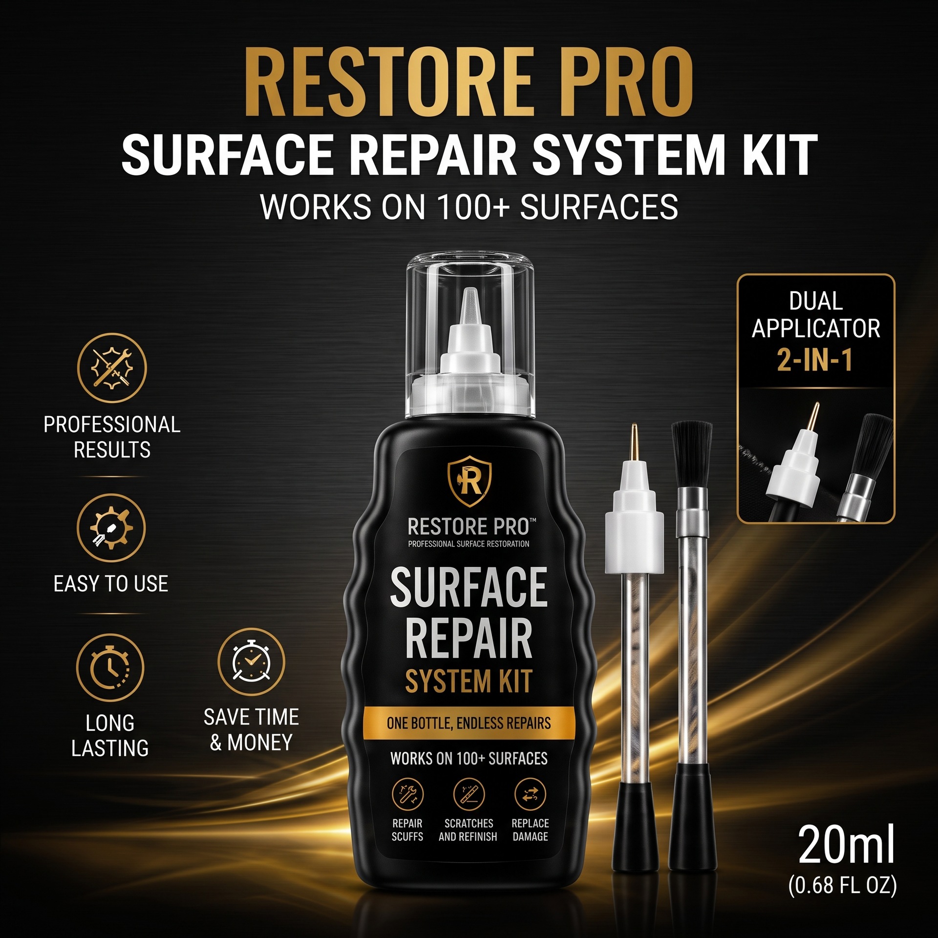 Cross-border surface repair kit for repairing scratches, scuffs, wear, and renovating paint; car surface repair and furniture color restoration