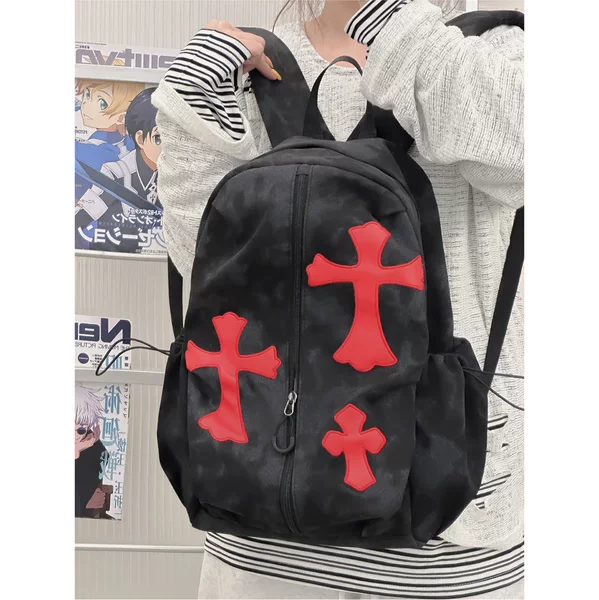2026 New Versatile Backpack for College and Middle School Students, Large Capacity, Durable, Cross-Design, Lightweight Commuting Bag